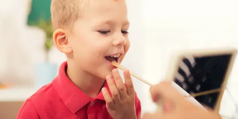 Child with speech difficulties